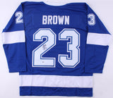 J. T. Brown Signed Lightning Jersey (Beckett COA) Tampa Bay Winger / Minn. Wild