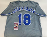 Bret Saberhagen Signed Kansas City Royals Jersey (JSA COA) 2xCy Young Award