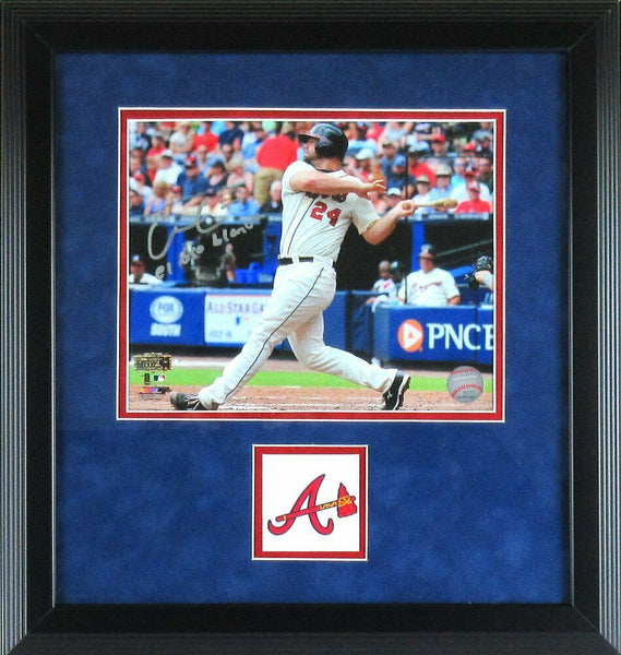 Evan Gattis Signed Atlanta Braves Framed 8x10 MLB Action Photo - El Oso Blanco