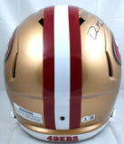 Dre Greenlaw Signed San Francisco 49ers F/S Speed Helmet - Beckett W Holo *Black