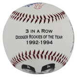 Dodgers 3 In A Row Rookie Of The Year 1992-1994 Commemorative Baseball Un-signed