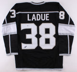 Paul LaDue Signed Kings Black Jersey (Beckett) Los Angeles Rookie Defenseman