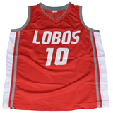 KENDALL WILLIAMS SIGNED NEW MEXICO LOBOS #10 RED BASKETBALL JERSEY COA