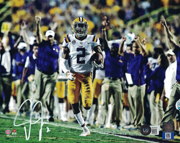 Justin Jefferson Autographed/Signed LSU Tigers 8x10 Photo Beckett 38990