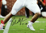 Baker Mayfield HT Signed Oklahoma Sooners 16x20 Hands on Ball PF Photo- Beckett