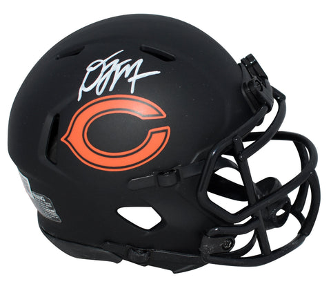 DJ MOORE AUTOGRAPHED CHICAGO BEARS ECLIPSE SPEED MINI HELMET BECKETT