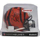 Boomer Esiason Autographed/Signed Cincinnati Bengals Mini Helmet Beckett 46673