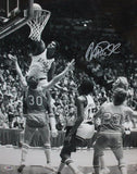 Magic Johnson Autographed 16x20 Michigan State B&W Photo- PSA/DNA Authentica