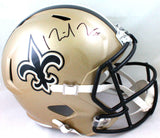 Michael Thomas Autographed Saints Speed F/S Helmet- Beckett W Hologram *Black