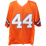 Floyd Little Autographed/Signed Pro Style Orange Jersey JSA 44085