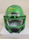 BO NIX SIGNED OREGON DUCKS ALTERNATE SPEED MINI HELMET BECKETT QR