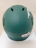 AJ BROWN SIGNED PHILADELPHIA EAGLES RAVE SPEED MINI HELMET BECKETT QR