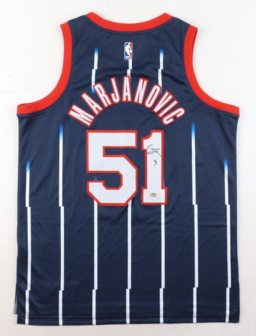 Boban Marjanovic Signed Houston Rockets Jersey (PSA) European Superstar, now NBA