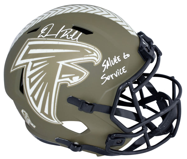 DESMOND RIDDER SIGNED ATLANTA FALCONS SALUTE TO SERVICE FULL SIZE HELMET BECKETT