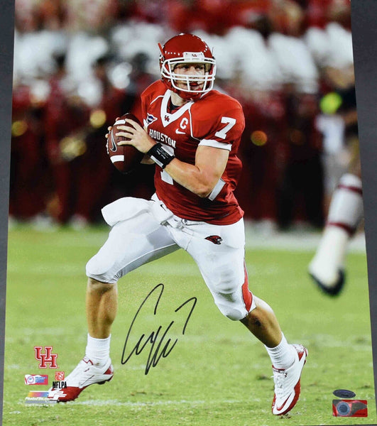 CASE KEENUM AUTOGRAPHED SIGNED HOUSTON COUGARS 16x20 PHOTO TRISTAR