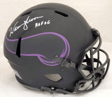 WARREN MOON AUTOGRAPHED VIKINGS ECLIPSE FULL SIZE AUTHENTIC HELMET HOF 187024