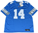 AMON-RA ST BROWN SIGNED DETROIT LIONS #14 BLUE NIKE LIMITED JERSEY BECKETT