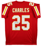 Jamaal Charles Authentic Signed Red Pro Style Jersey BAS Witnessed