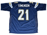 LADAINIAN TOMLINSON SIGNED SAN DIEGO CHARGERS #21 REEBOK PREMIER JERSEY BECKETT