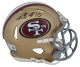 49ers Ronnie Bell Authentic Signed Speed Mini Helmet w/ Case BAS Witnessed