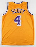 Byron Scott Signed Los Angeles Lakers Yellow Jersey (JSA COA) 3xNBA Champion