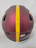 TERRY MCLAURIN SIGNED WASHINGTON COMMANDERS SPEEDFLEX HELMET BECKETT QR