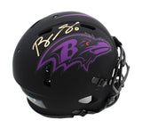 Roquan Smith Signed Baltimore Ravens Speed Authentic Eclipse Helmet