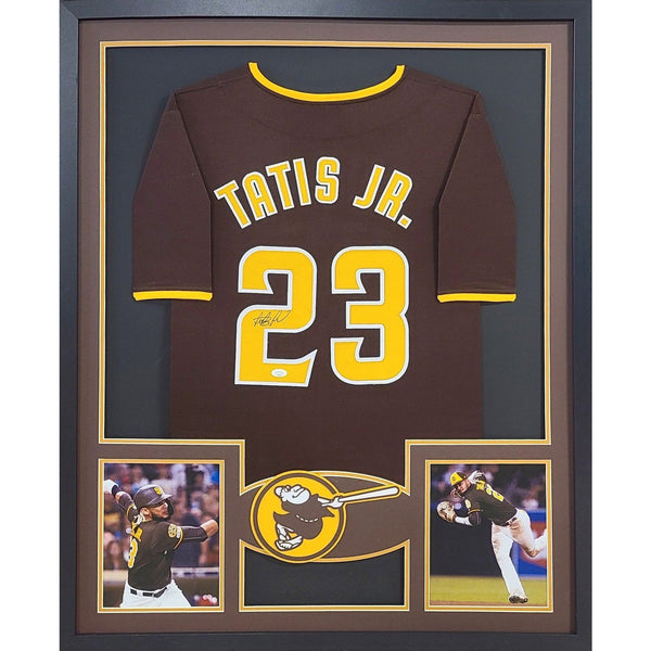 Fernando Tatis Jr. Autographed Signed Framed San Diego Padres Jersey JSA