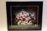 Patrick Mahomes Autographed 16x20 Photo Framed (As is*) 23x26 JSA COA