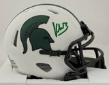 KENNETH WALKER III SIGNED MICHIGAN STATE SPARTANS LUNAR MINI HELMET BECKETT COA