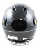 Rashod Bateman Autographed Ravens F/S Speed Helmet - Beckett W Hologram