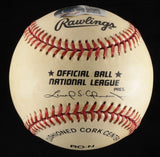 Tommy Henrich & Mickey Owen Signed ONL Baseball (Beckett) The Dropped 3rd Strike