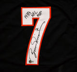 Boomer Esiason Autographed Black Pro Style Jersey w/MVP *Top-Beckett W Hologram