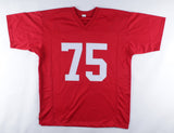 Larry Jacobson Signed Nebraska Cornhuskers Jersey (JSA COA) New York Giants D.E.