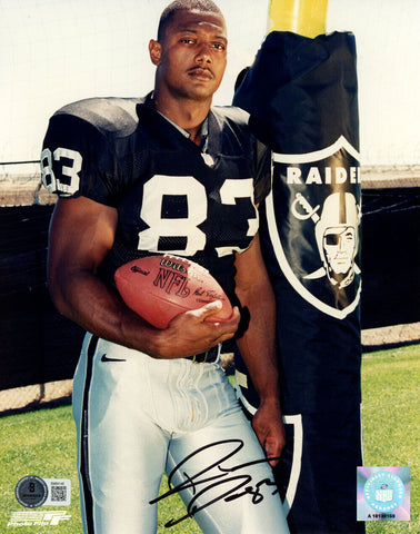 Rickey Dudley Autographed Oakland Raiders 8x10 Photo Beckett 45652