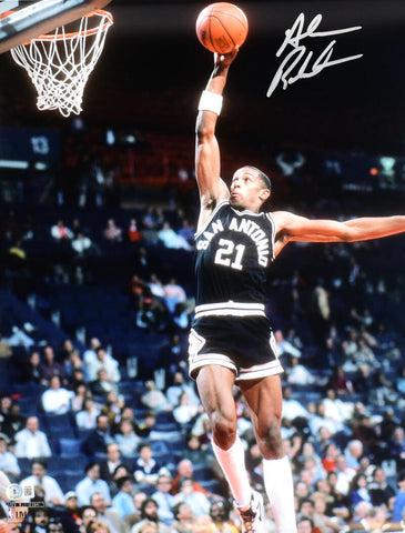 Alvin Robertson Autographed San Antonio Spurs 16x20 Dunk Photo - Beckett W Holo