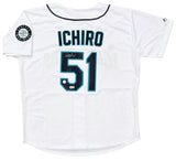 Ichiro Suzuki Seattle Mariners Signed Authentic Majestic White Jersey BAS