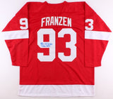 Johan Franzen Signed Detroit Red Wings Jersey Inscribed "The Mule" (JSA COA)