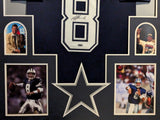 FRAMED DALLAS COWBOYS TROY AIKMAN AUTOGRAPHED SIGNED JERSEY TRISTAR HOLO