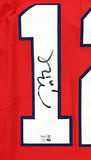 Tom Brady New England Patriots Signed Nike Red Throwback Elite Jersey Fanatics