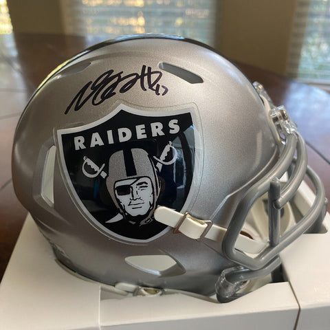 Davante Adams Signed Autographed Las Vegas Raiders Mini Helmet Fanatics