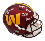 Mark Rypien Signed Washington Commanders Speed Authentic 2024 NFL Helmet w/ Insc