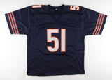 Dick Butkus Signed Chicago Bear Jersey (Beckett) 8xPro Bowl 1965-1972 Linebacker