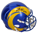 Kyren Williams Autographed Los Angeles Rams Full Size Speed Helmet Beckett