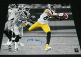 ANTONIO BROWN SIGNED AUTOGRAPHED PITTSBURGH STEELERS 16x20 SPOTLIGHT PHOTO JSA