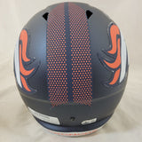 TROY FRANKLIN SIGNED DENVER BRONCOS F/S SPEED REPLICA HELMET BECKETT QR