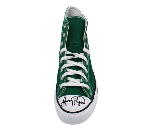 Larry Bird Signed Boston Celtics Converse Chuck Taylor Green High Top Shoe
