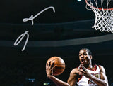 Allen Iverson Autographed Philadelphia 76ers 16x20 Lay Up Photo-Beckett W Holo