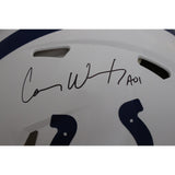 Carson Wentz Autographed/Signed Indianapolis Colts Authentic Helmet FAN 46702