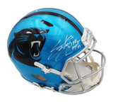 Steve Smith Sr Signed Panthers Speed Authentic Flash Helmet "Agent 89" Insc